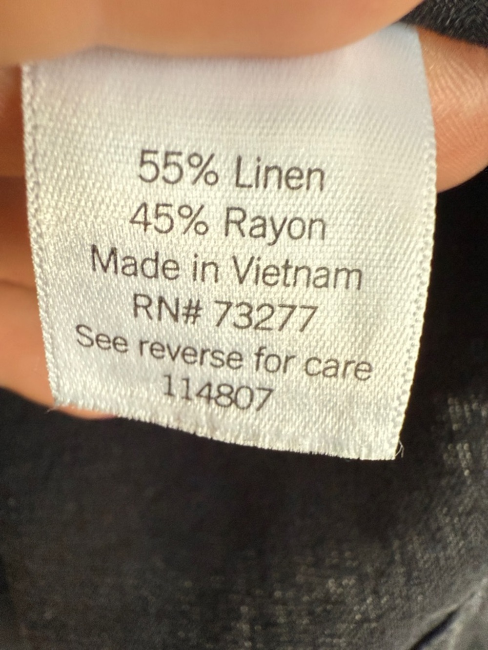 Croft & Barrow Pleated V-Neck Tank Top SZ 1X Black Linen Blend Minimalist Chic - Picture 9 of 15